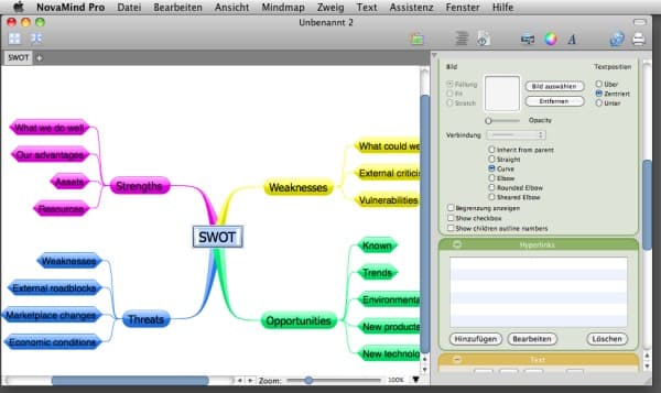 Screenshot von Novamind
